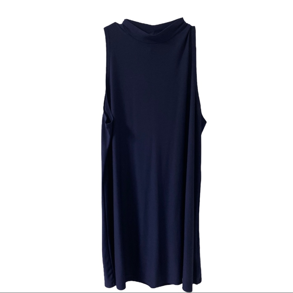 Blue sleeveless dress